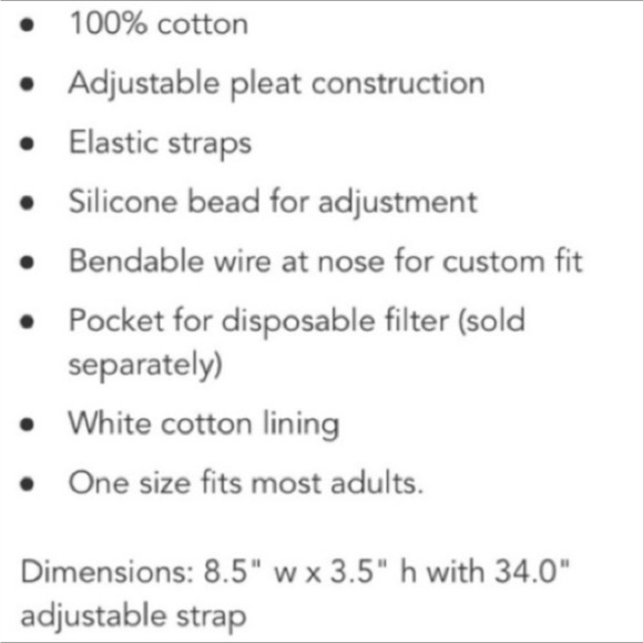 Vera Bradley Fitted pleated Face Mask various patterns Adjustable elastic NWT - Picture 14 of 15